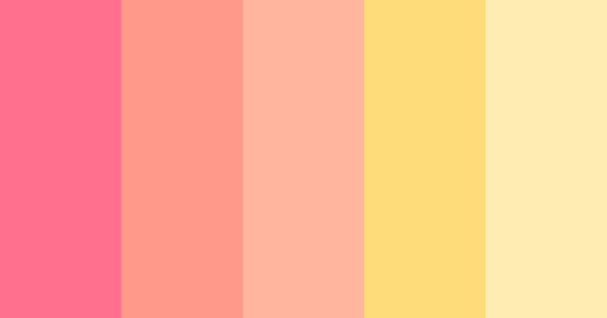 Download mitsuri blossom color palette PNG image (landscape)