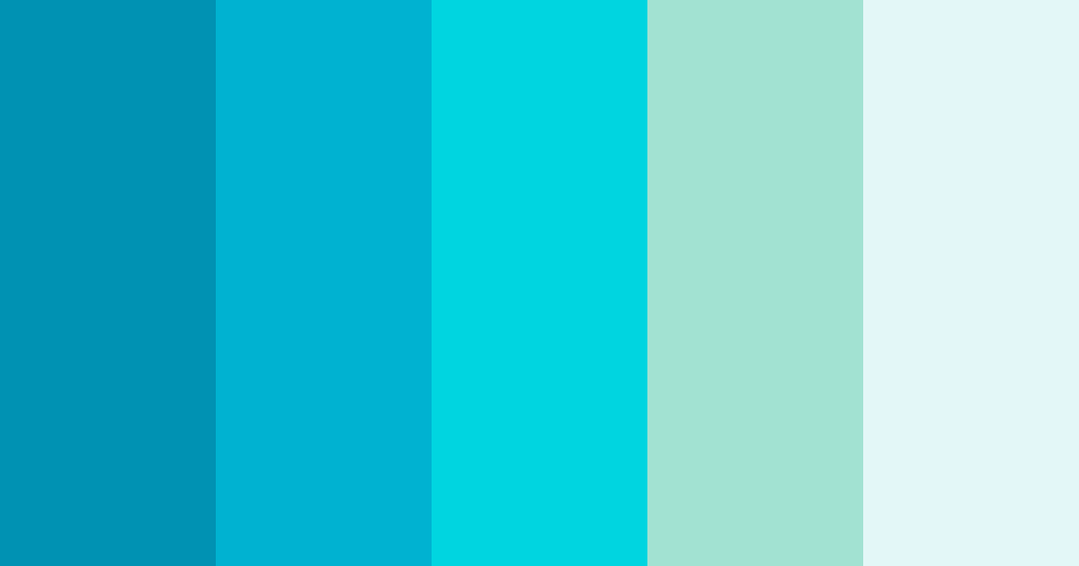 Download blue sea color palette PNG image (landscape)