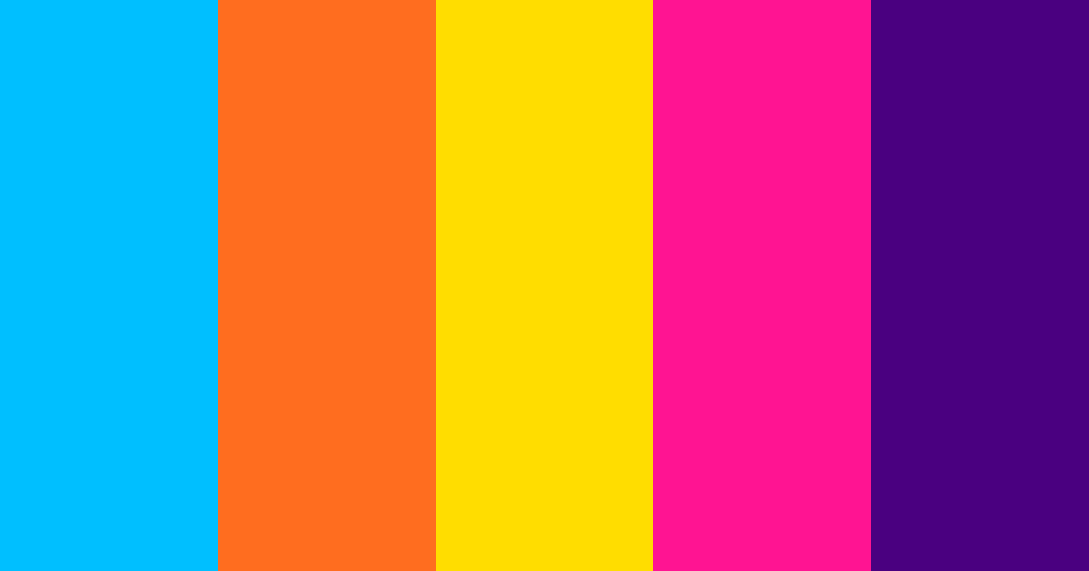 Download rainbow dash color palette PNG image (landscape)