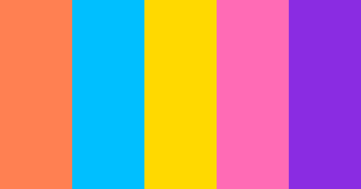 Download rainbow dash color palette PNG image (landscape)