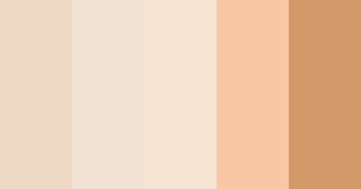 Download almond bliss color palette PNG image (landscape)