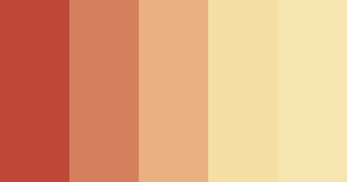 Download mojo sunset color palette PNG image (landscape)