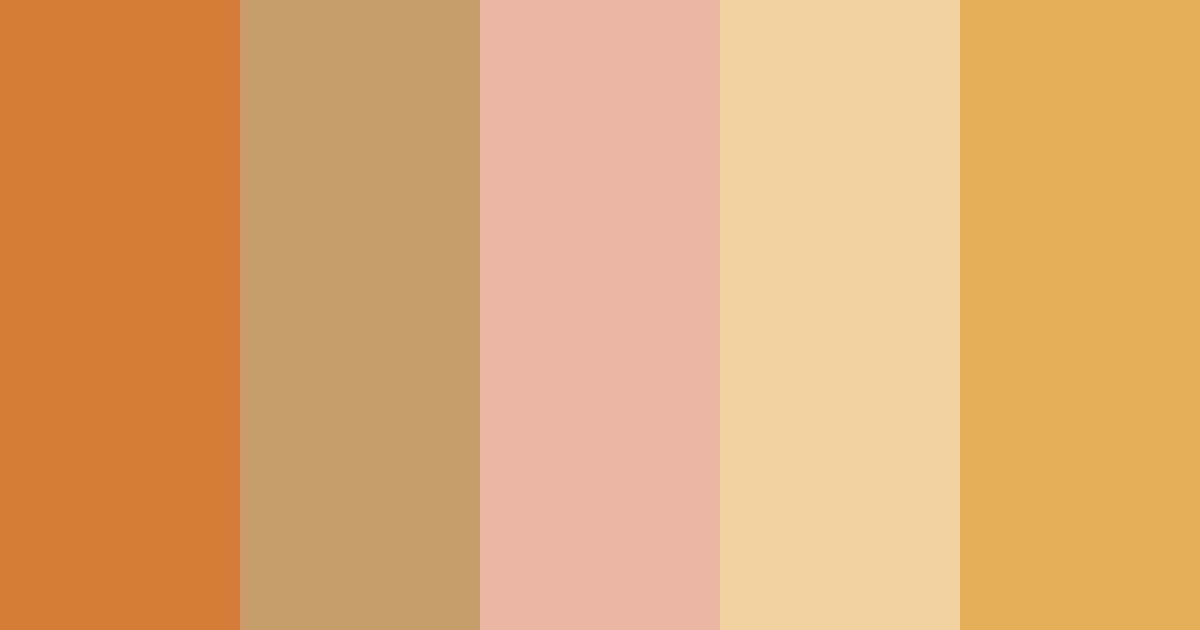 Download ginger cat color palette PNG image (landscape)