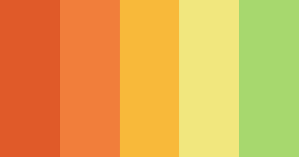 Download poppy color palette PNG image (landscape)