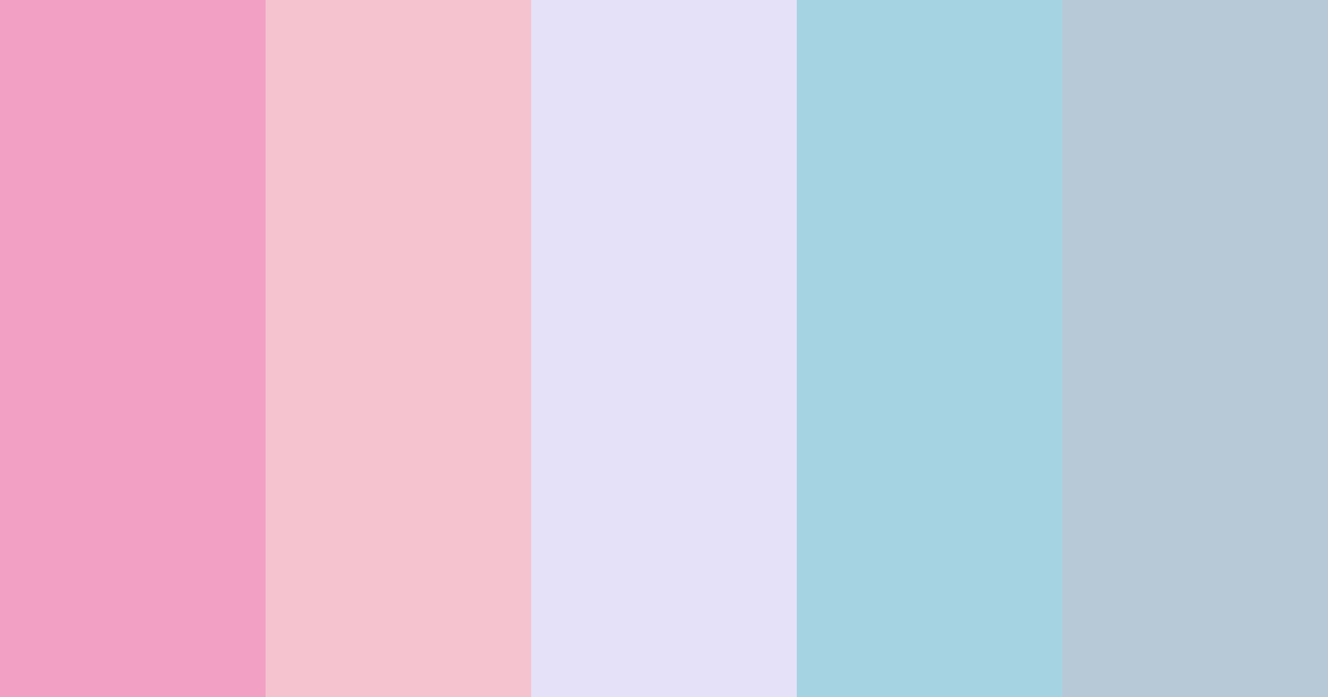 Download girlie winter color palette PNG image (landscape)
