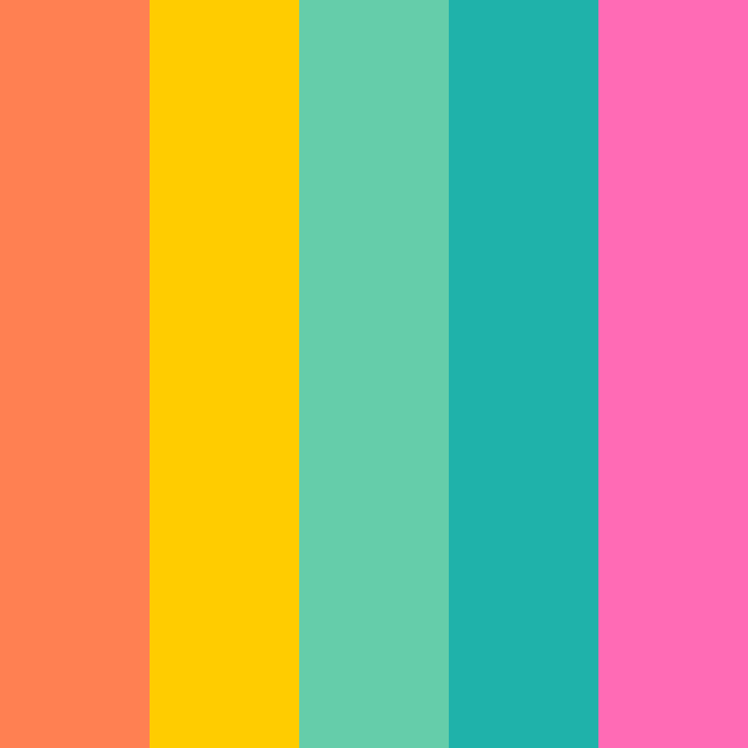 Download hawaii happy color palette PNG image (square)