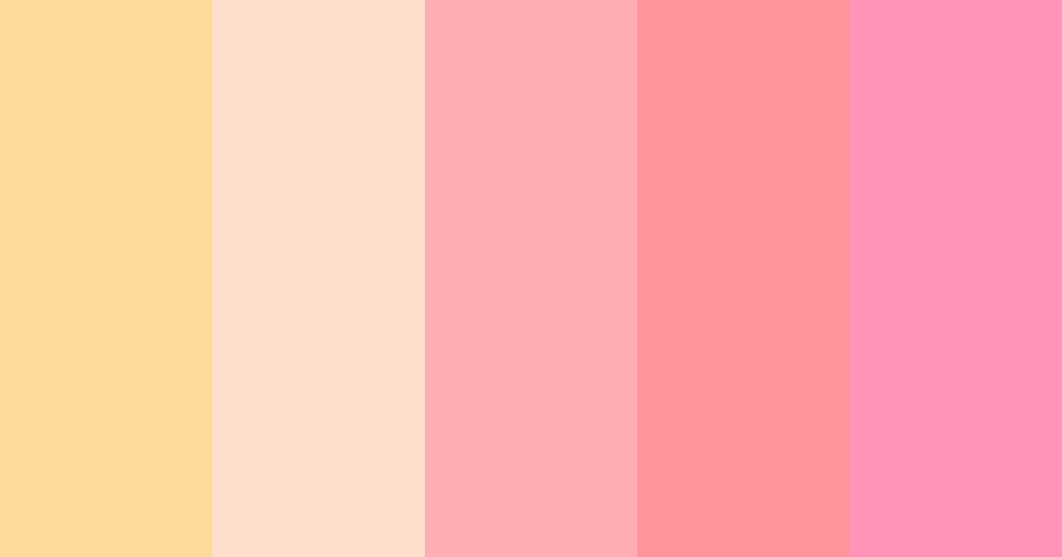 Download strawberry lemonade color palette PNG image (landscape)