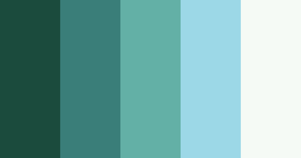 Download cool forest ocean color palette PNG image (landscape)