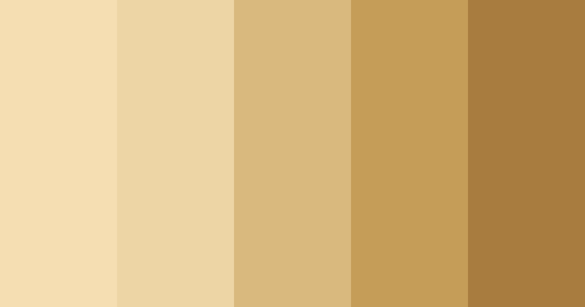 Download golden grain color palette PNG image (landscape)