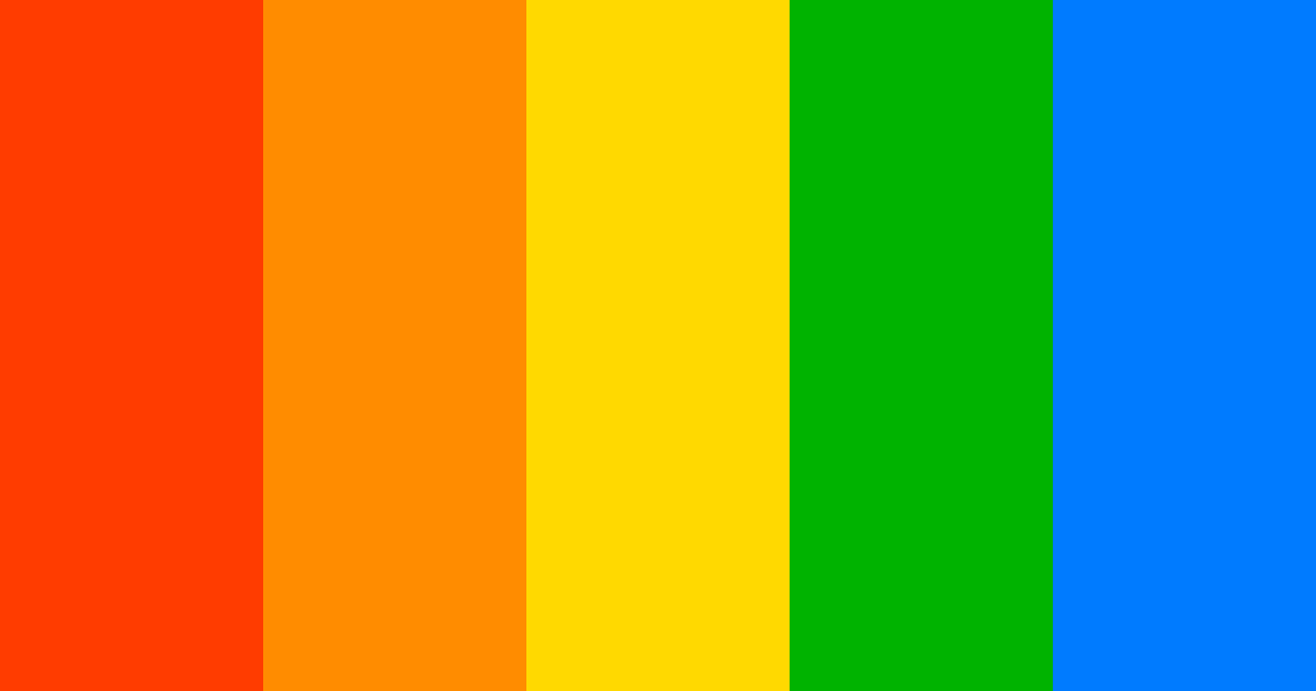 Download rainbow pride color palette PNG image (landscape)