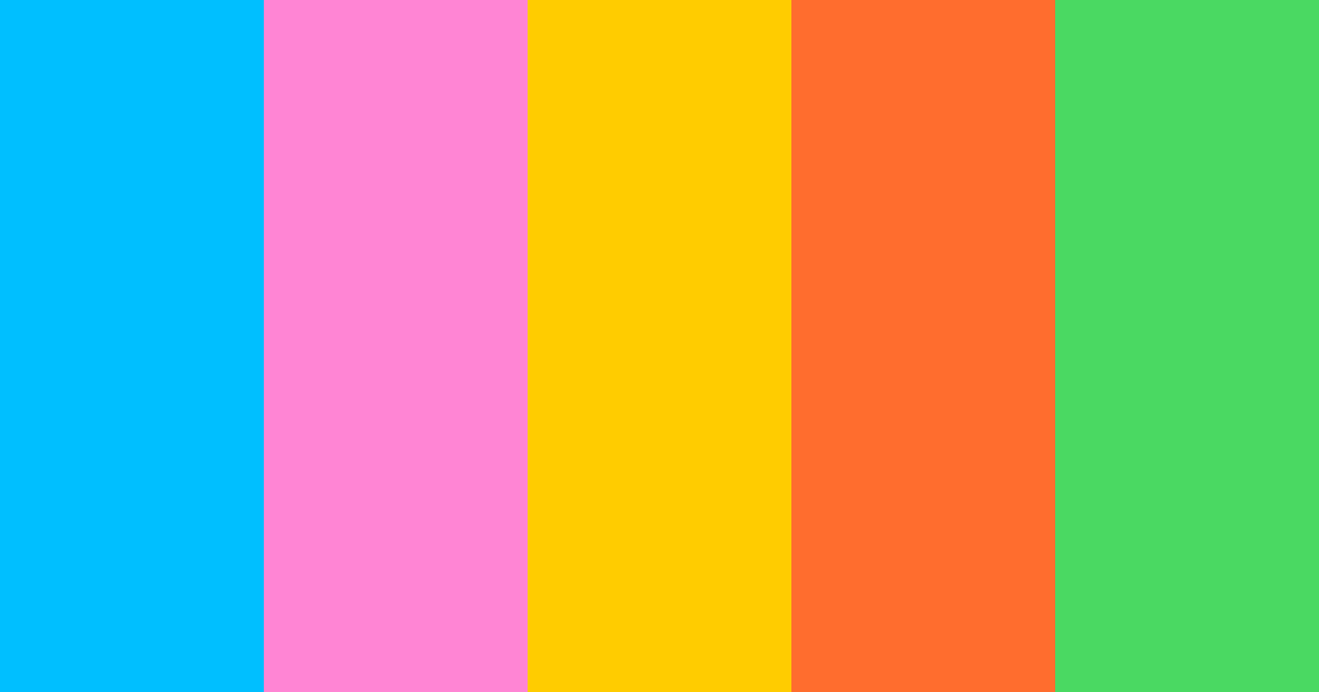 Download rainbow dash color palette PNG image (landscape)