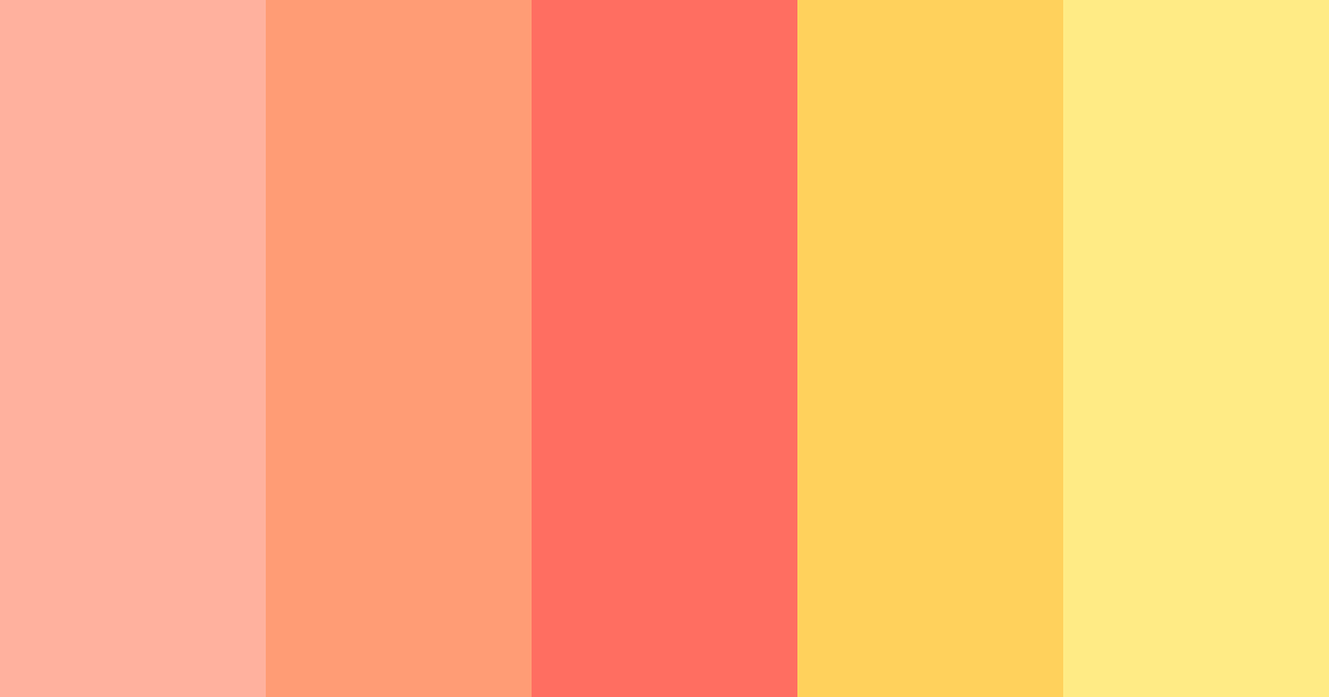 Download gentle sherbert color palette PNG image (landscape)