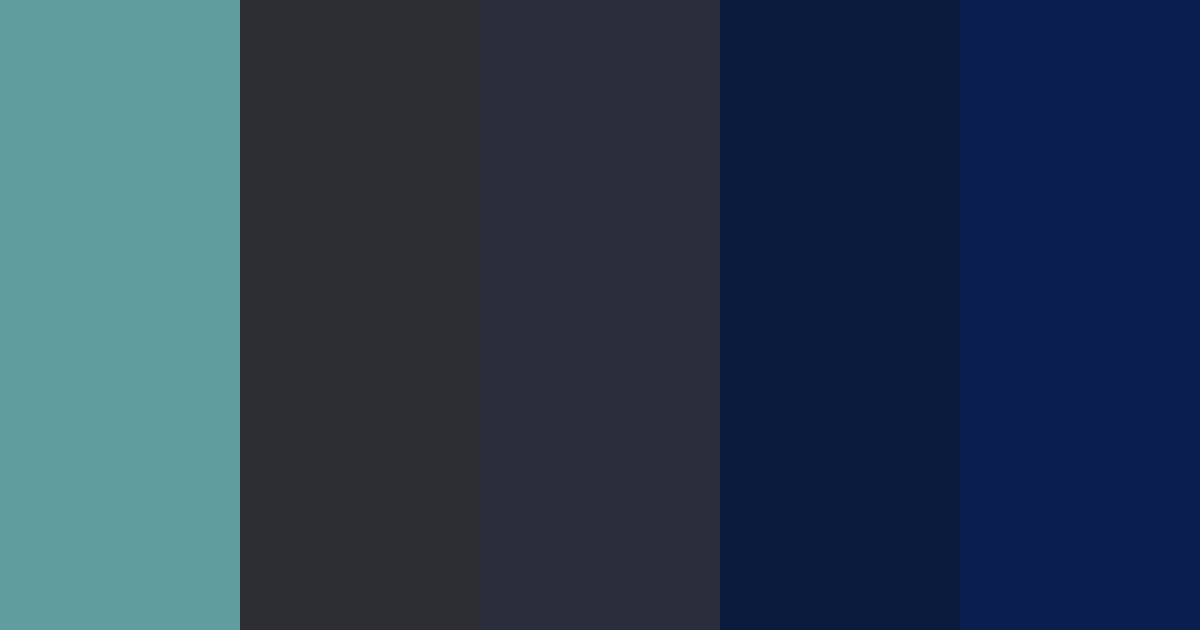 Download midnight lagoon color palette PNG image (landscape)