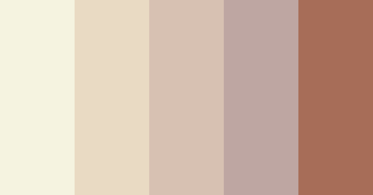 Download delicate ivory color palette PNG image (landscape)