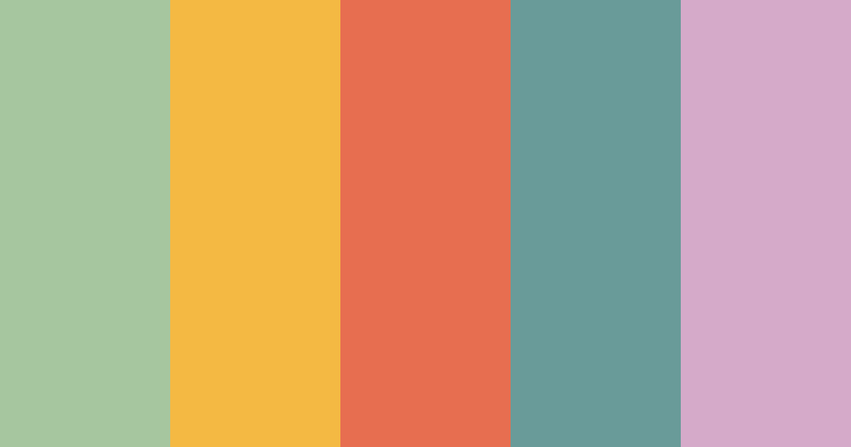 Download flourishing forest color palette PNG image (landscape)