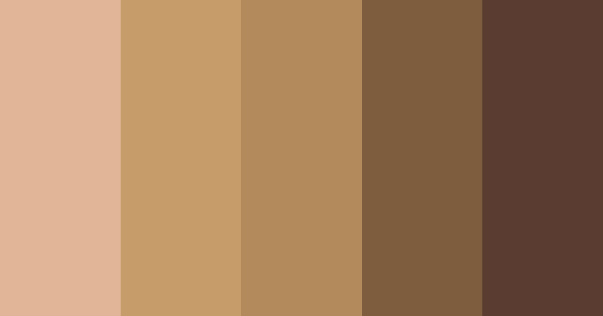 Download coconut hazel color palette PNG image (landscape)