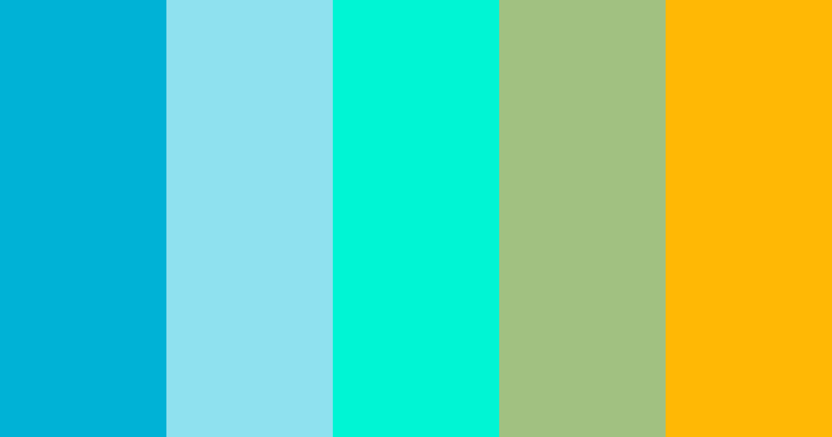 Download hawaii bliss color palette PNG image (landscape)