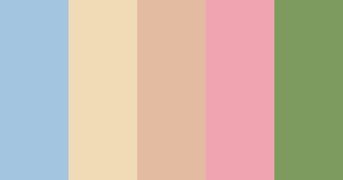 Download studio ghibli color palette PNG image (landscape)