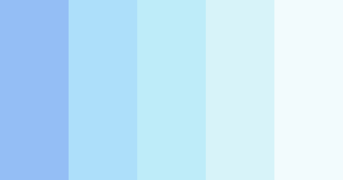 Download blue love color palette PNG image (landscape)
