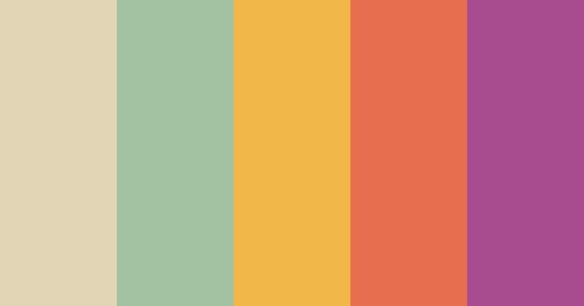 Download echoflower bliss color palette PNG image (landscape)