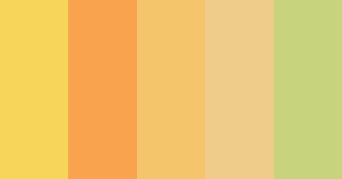 Download honey & sunflower color palette PNG image (landscape)