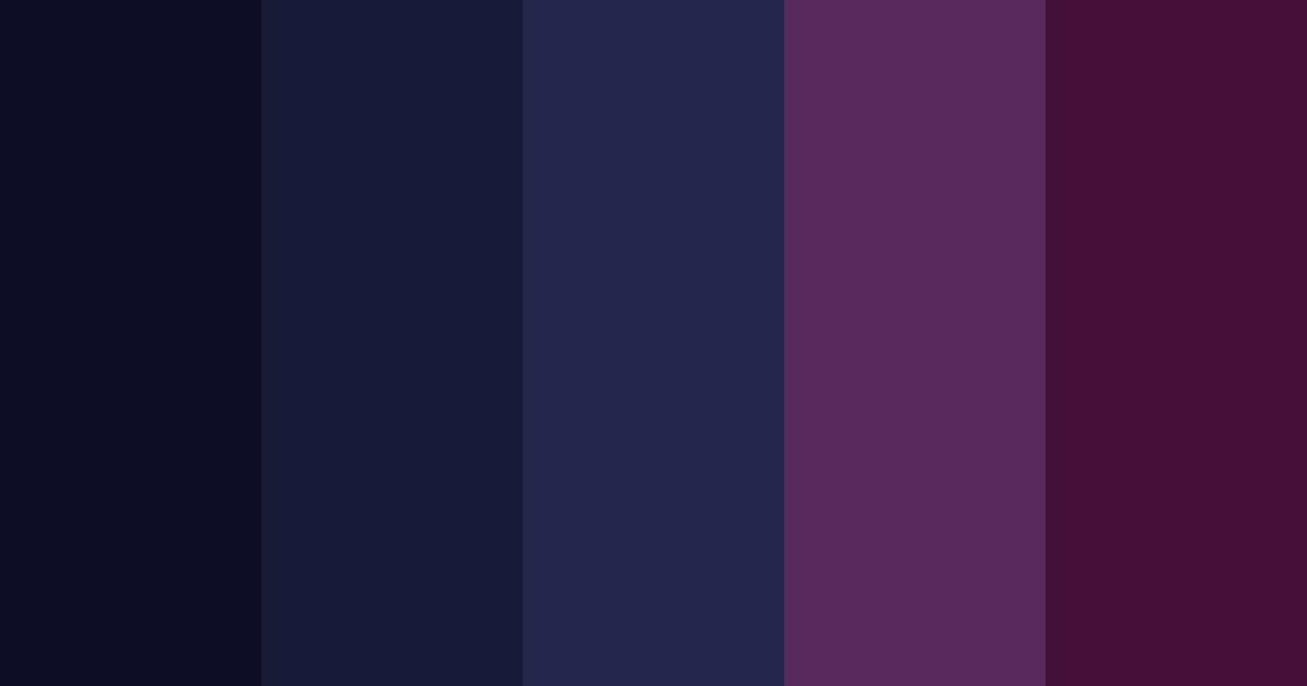 Download dark majesty & cosmic dread & midnight cat color palette PNG image (landscape)