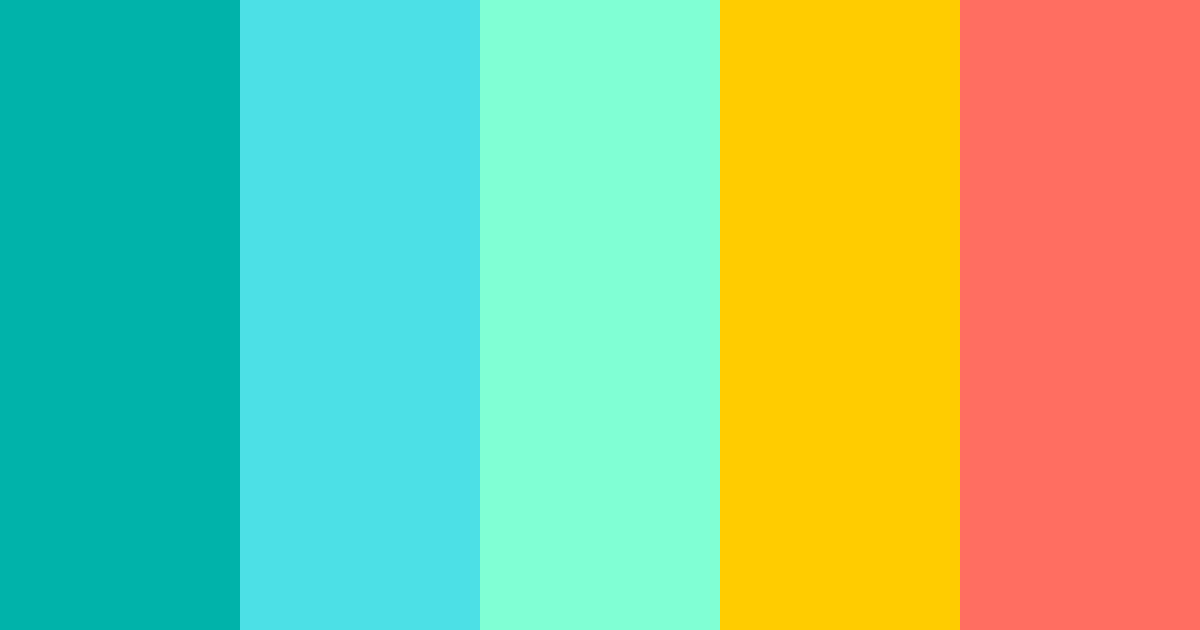 Download hawaii color palette PNG image (landscape)