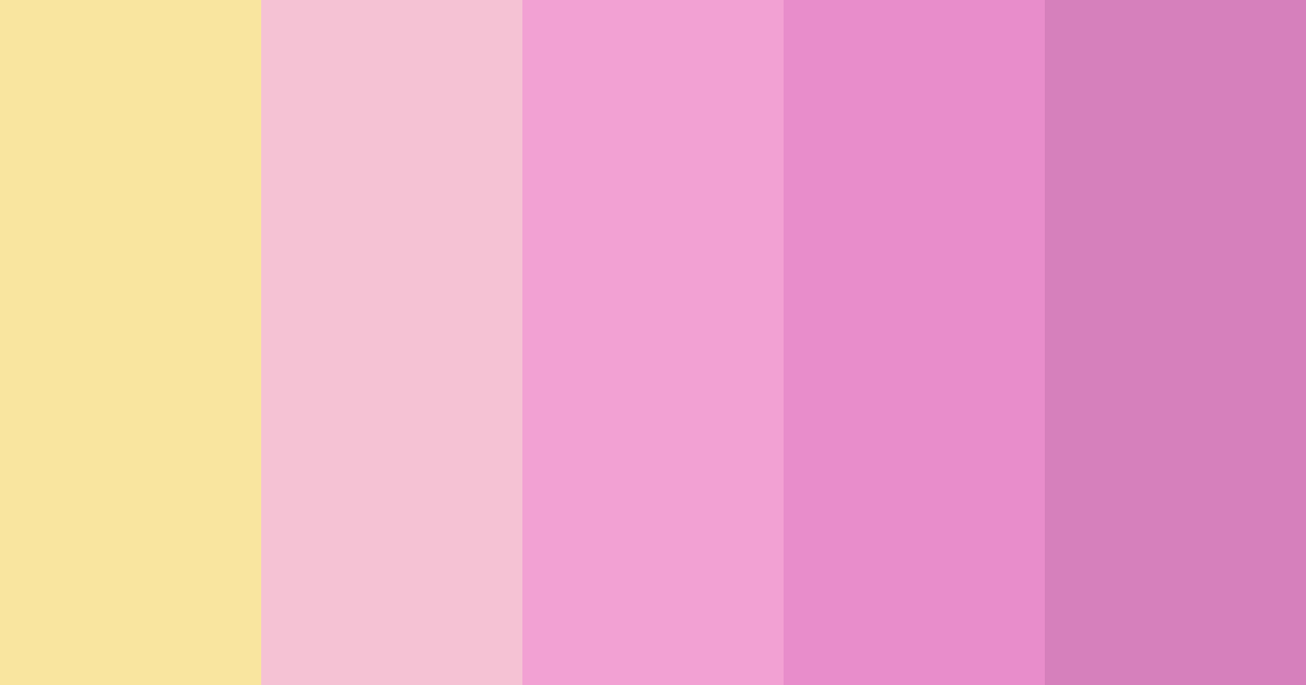 Download fluttershy color palette PNG image (landscape)