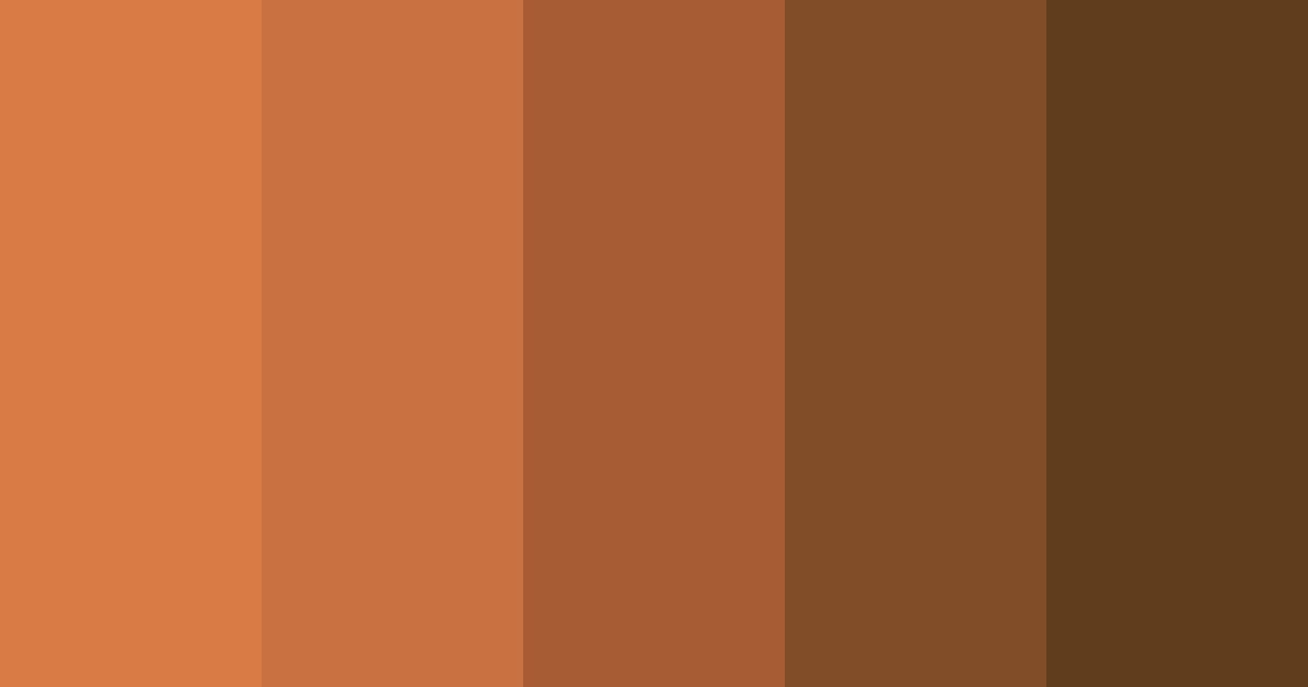 Download withered foxy color palette PNG image (landscape)