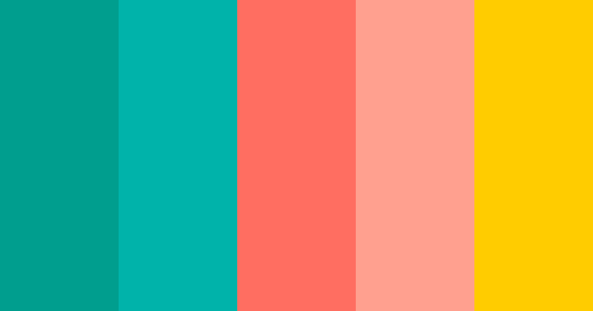 Download hawaiian bliss color palette PNG image (landscape)