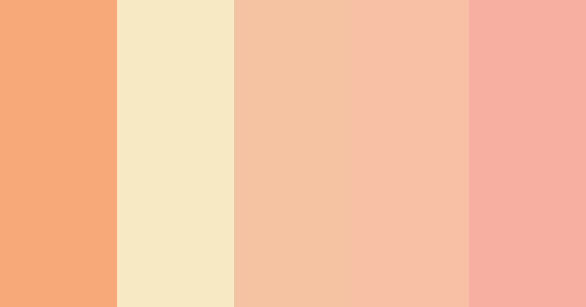 Download apricot & vanilla color palette PNG image (landscape)