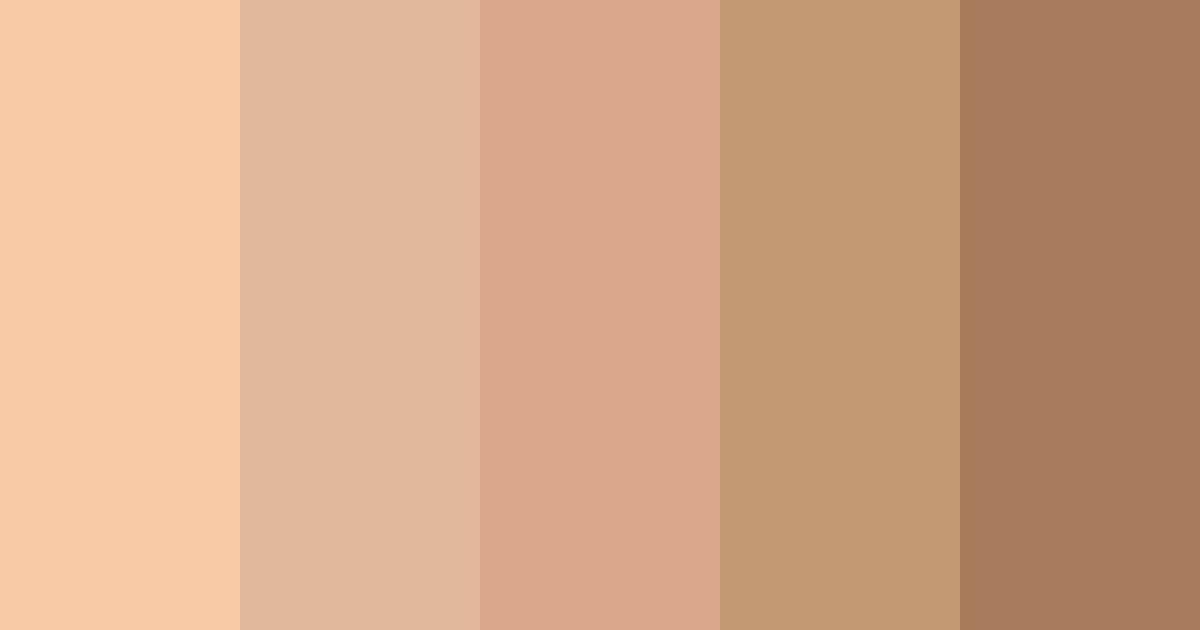 Download apricot & sandalwood color palette PNG image (landscape)
