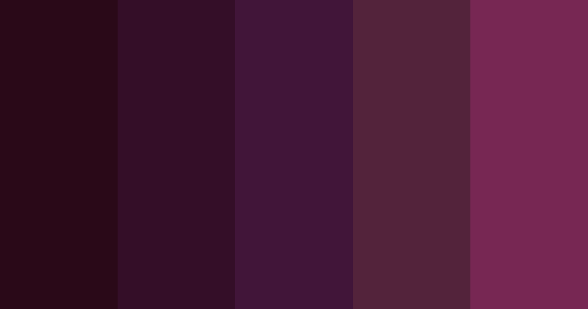 Download ichor wine color palette PNG image (landscape)