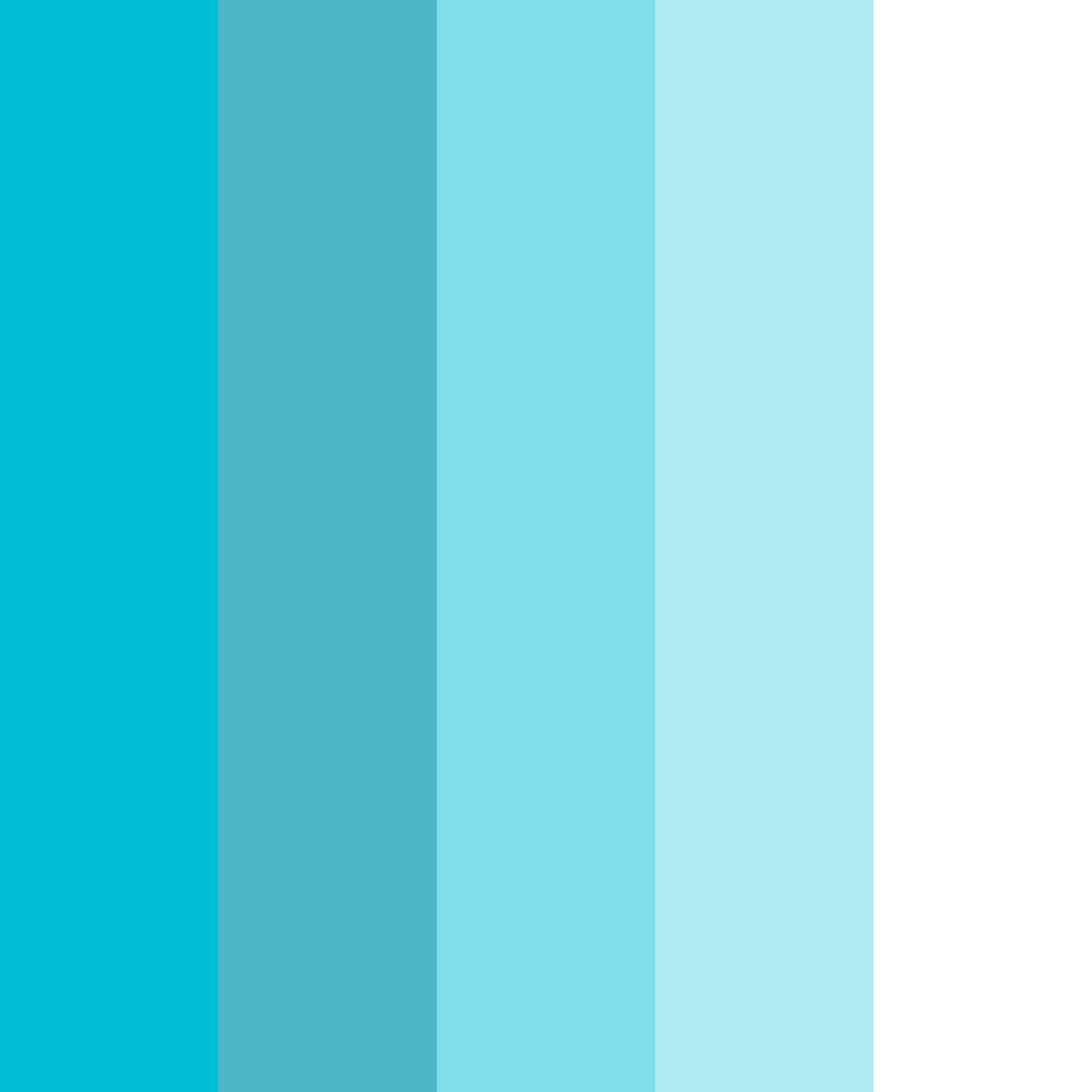 Download hawaii ocean bliss color palette PNG image (square)