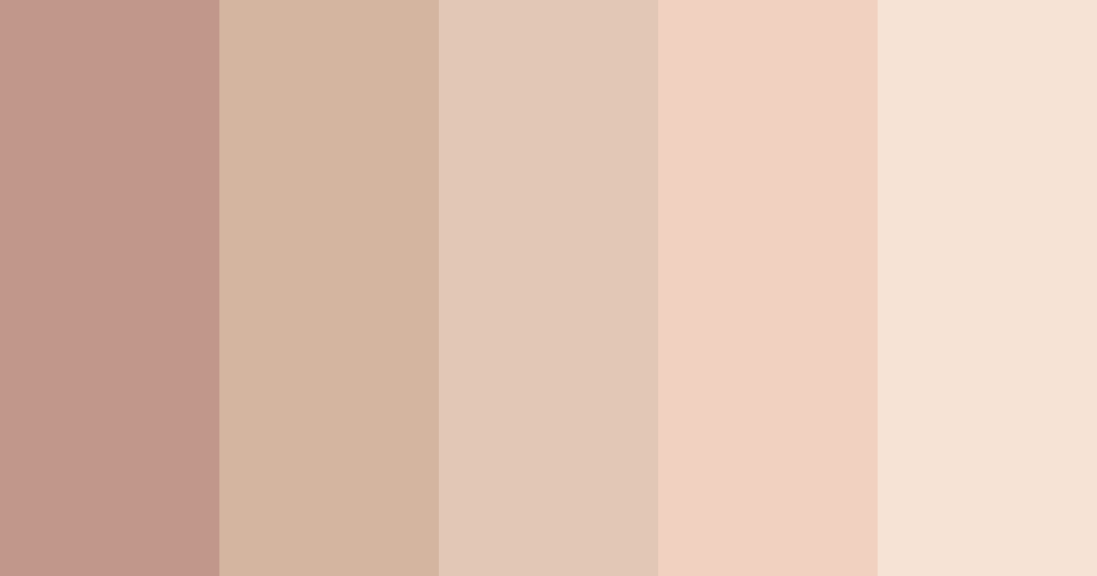 Download rose gold dreams color palette PNG image (landscape)