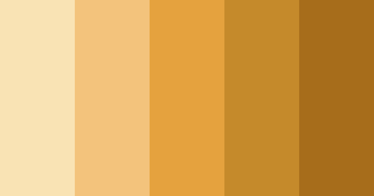 Download blonde gold color palette PNG image (landscape)