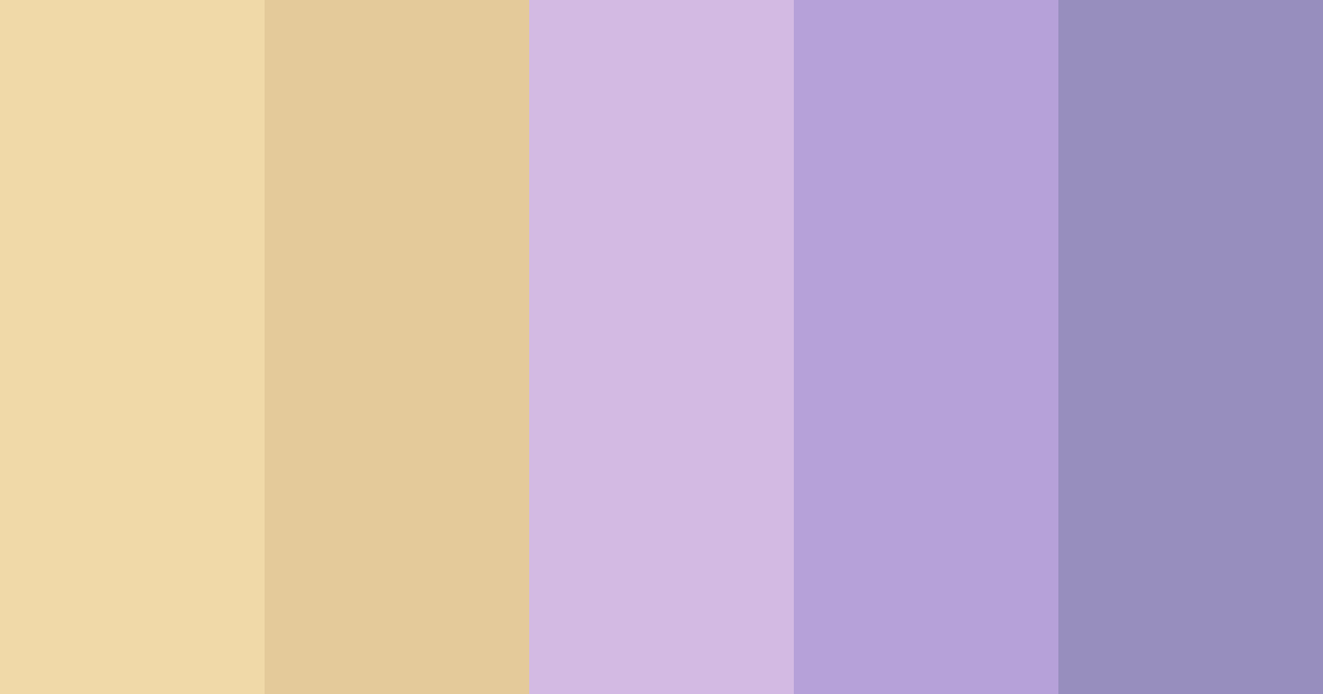 Download golden lavender color palette PNG image (landscape)