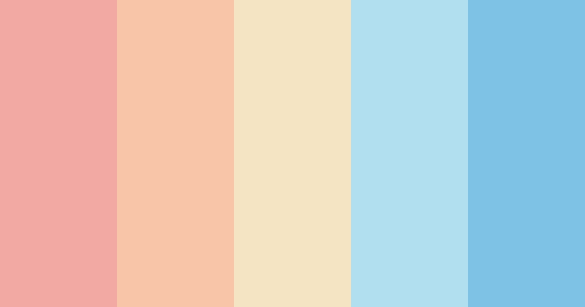 Download seaside bliss color palette PNG image (landscape)