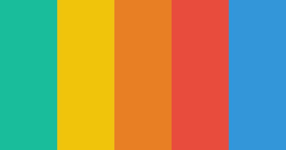 Download tropical paradise color palette PNG image (landscape)