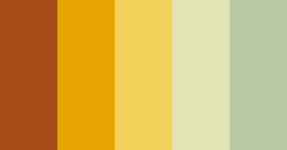 Download golden hive color palette PNG image (landscape)