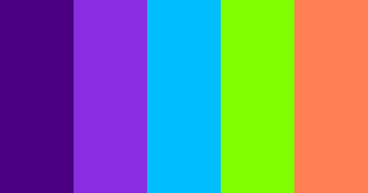 Download glitch world color palette PNG image (landscape)