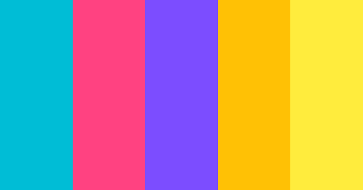 Download cyberpunk vibes color palette PNG image (landscape)