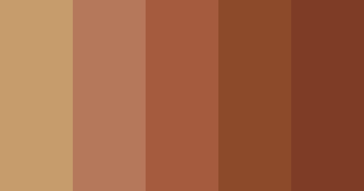 Download autumn hair color palette PNG image (landscape)