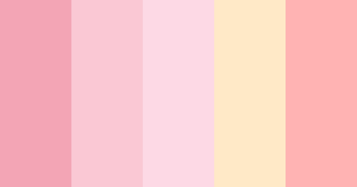 Download pink soft drink color palette PNG image (landscape)