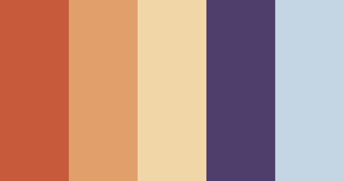 Download diluc sunset color palette PNG image (landscape)