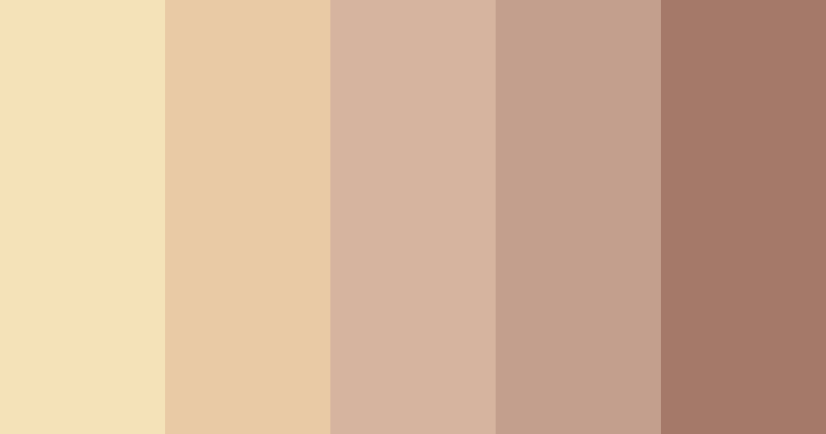 Download creamed sandstorm color palette PNG image (landscape)
