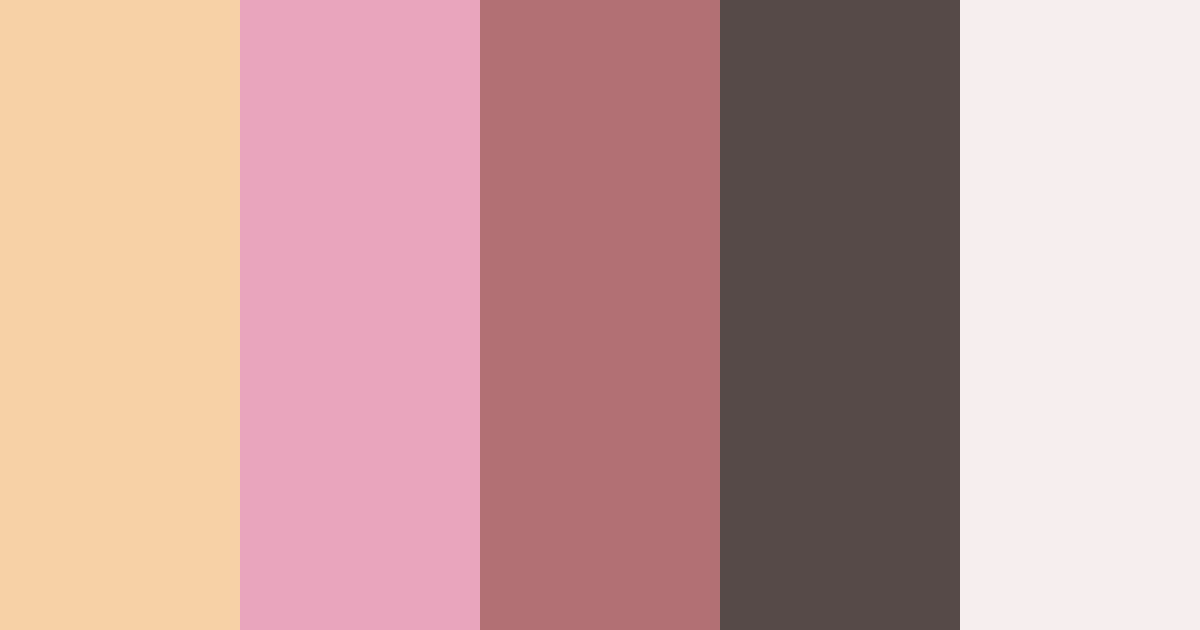 Download blush & charcoal color palette PNG image (landscape)