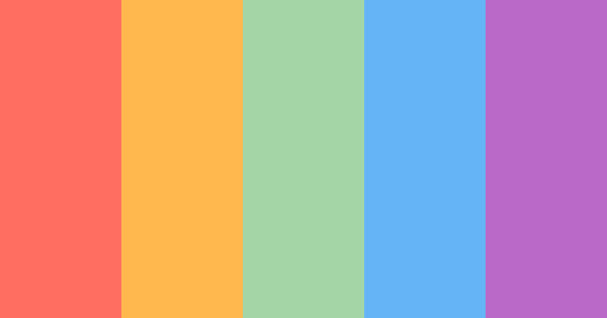 Download my little pony dream color palette PNG image (landscape)