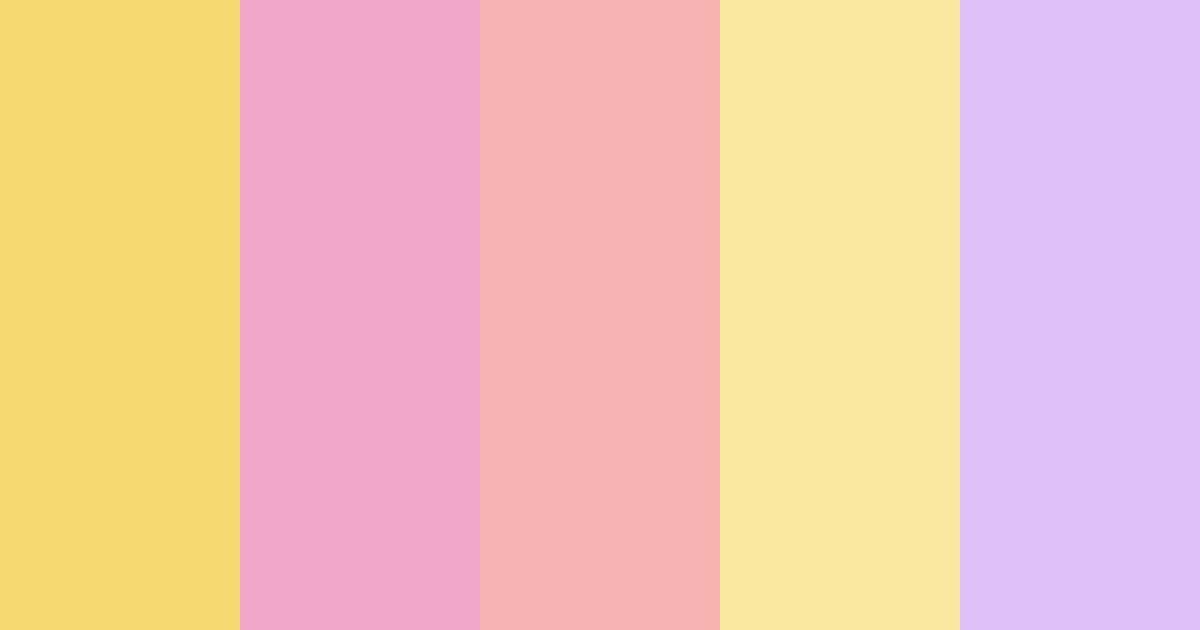 Download fluttershy color palette PNG image (landscape)
