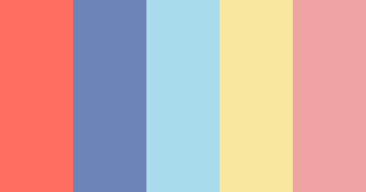 Download rainbow vibes color palette PNG image (landscape)